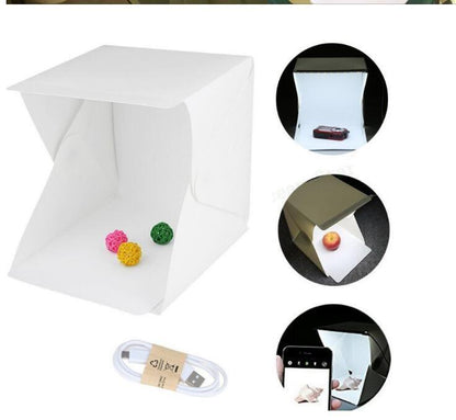 Mini LED folding studio soft light photo lamp small portable photo box - DropOnline.co
