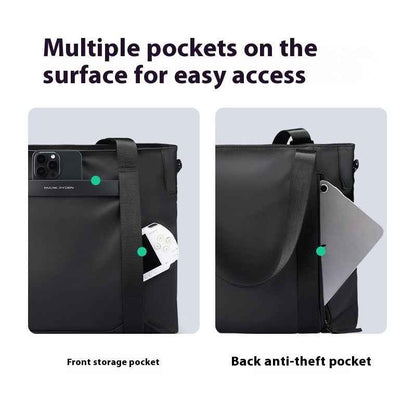 Men's Large Capacity Layered Shoulder Messenger Bag