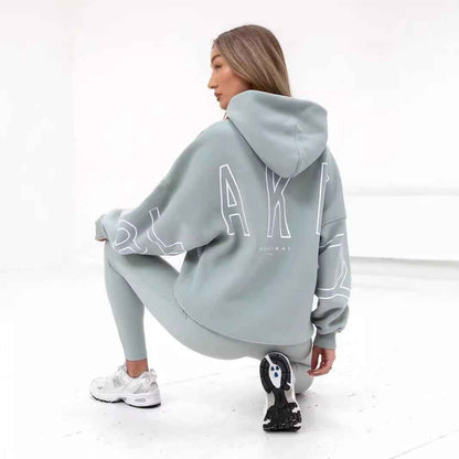 Thickened All-matching Long Sleeve Loose Hooded Hip-hop Pullover