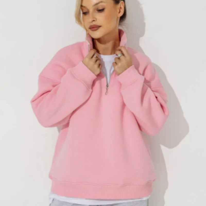 Lazy Style Fashion Casual Personality Versatile Zip-up Hoodie