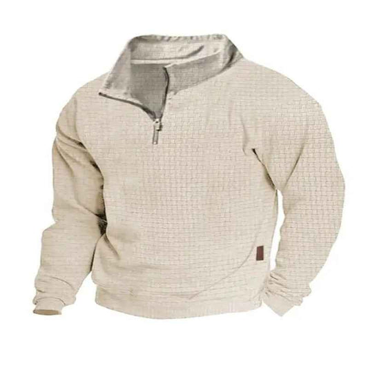 SpringAutumn European Men's Casual Stand-up Collar Long-sleeved Sweatshirt