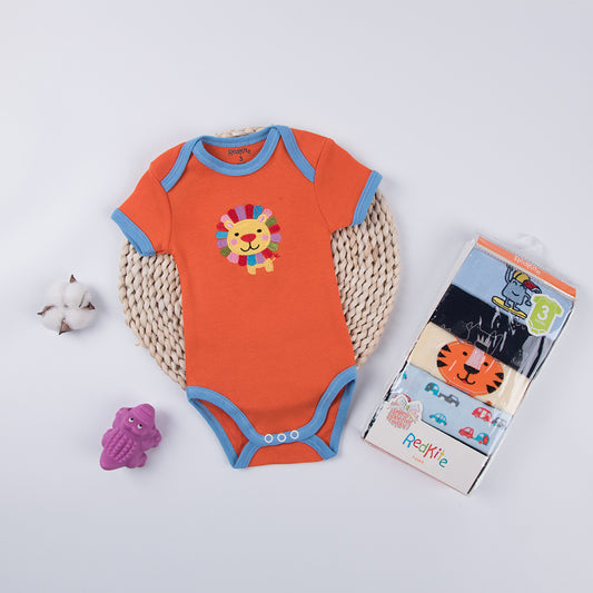 Baby Triangle Bibs 5-Pack - Soft Cotton Bandana Drool Bibs for Infants & Toddlers