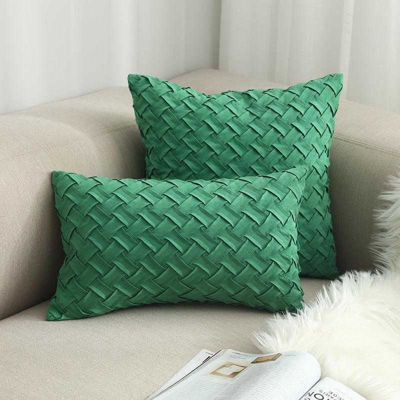 Buckskin woven cushion cover