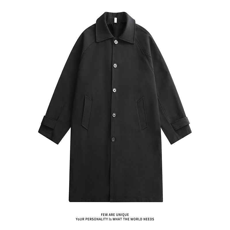 Fashionable Coat, American, British, Retro And Simple Mid-length