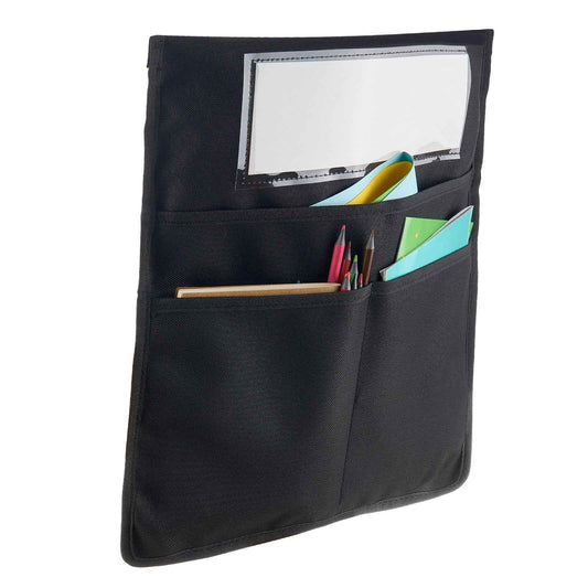 Chair Pockets For Classroom 12 Pack Seat Pocket With Name Tag Black