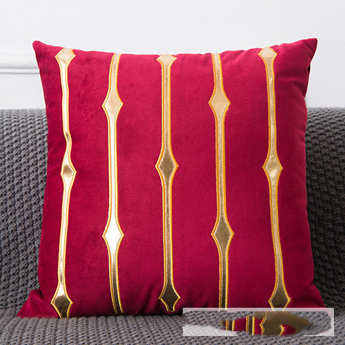 Golden Sofa Pillow Office Car Lumbar Cushion