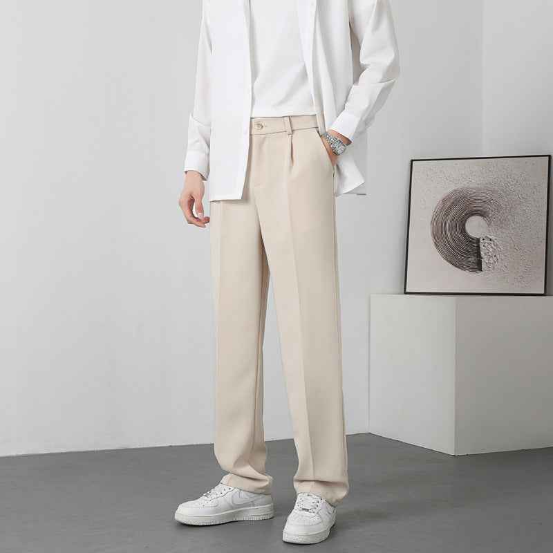 Autumn Casual Versatile Loose Fleece-lined Casual Pants For Men