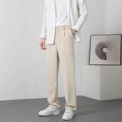 Autumn Casual Versatile Loose Fleece-lined Casual Pants For Men