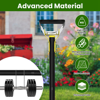60.63in OR 46.06in Adjustable Garden Hoe Handheld Stirrup Hula Hoe Scuffle Loop Hoe Gardening Weeder Cultivator Weeding Rake For Weeding Loosening Soil