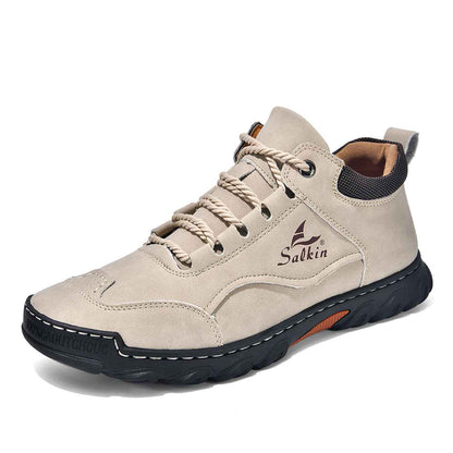 Comfortable Flat Lace-up Casual Shoes For Hiking