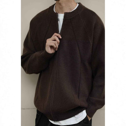 Knitted Cardigan Coat For Men