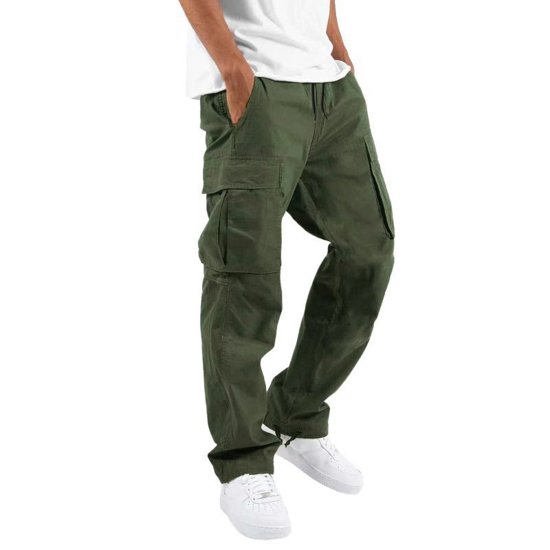 Men's Trade Drawstring Multi-Pocket Casual Trousers - Utility Cargo Pants