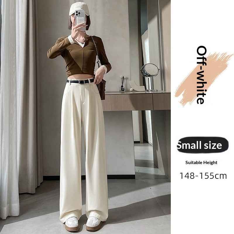 SpringAutumn New High-end Loose Straight-leg Pants That Hide Hips And Slim