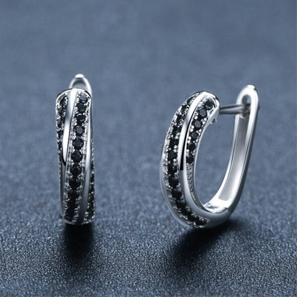 Copper Inlaid Zircon Women's Earrings Popular - DropOnline.co