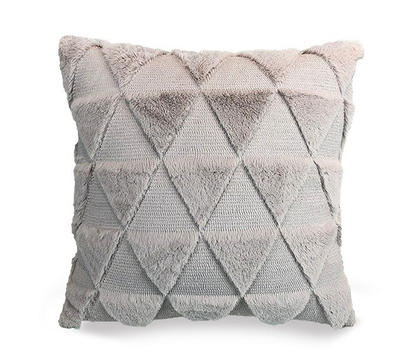 Plush Solid Color Sofa Pillowcase Living Room Cushion