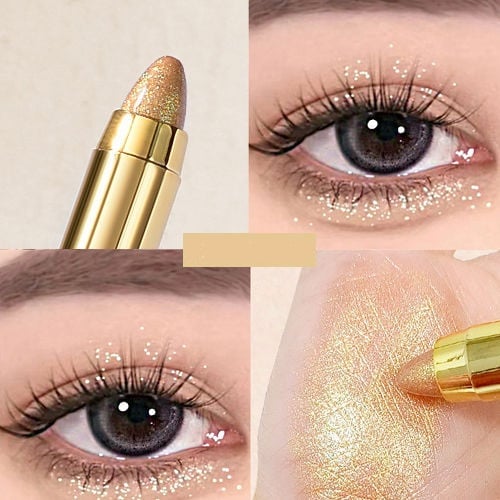 Dual-Ended Eyeshadow Stick - High-Gloss Shimmer Contour & Highlight Stick 6 Shades