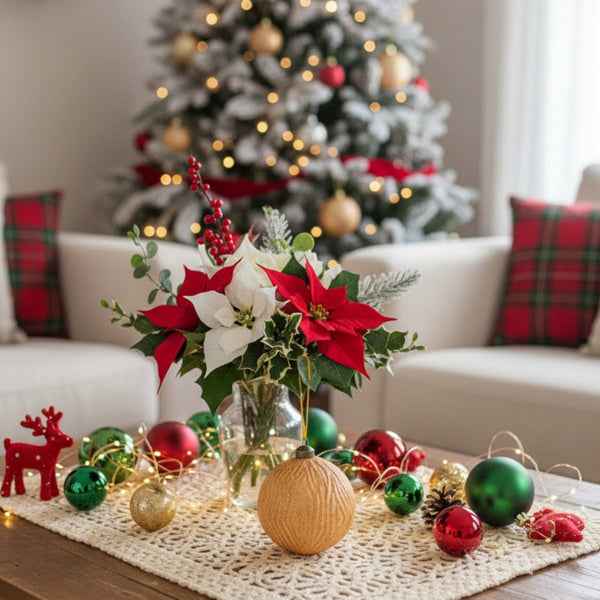 6PCS Glass Christmas Ball Ornaments - Shimmering Gold Holiday Tree Decorations (3.9 inch) - DropOnline.co