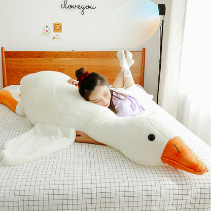 Cute Big White Geese Pillow Plush Toy - DropOnline.co