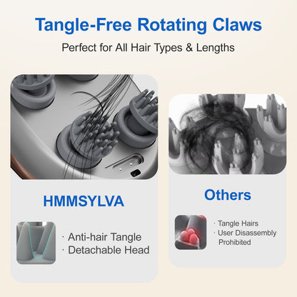 Hair Relaxation Tool 3D Massage Comb Smart Scalp Massager Relieves Fatigue Essential For Home And Office Rechargeable Massager - DropOnline.co