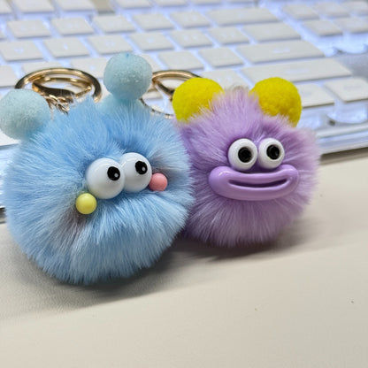Cute Cartoon Plush Keychains, Made Of Soft And Fluffy Materials, Featuring Various Adorable Designs, Suitable For Home Decoration Or Everyday Use, Making For An Interesting Gift Choice. - DropOnline.co