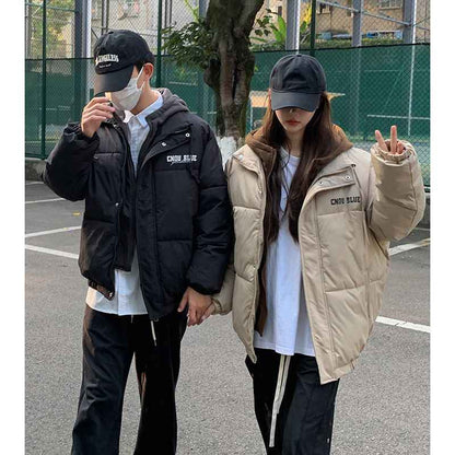 Winter Thickened Women's Warm Loose Large Size Student Cotton Coat