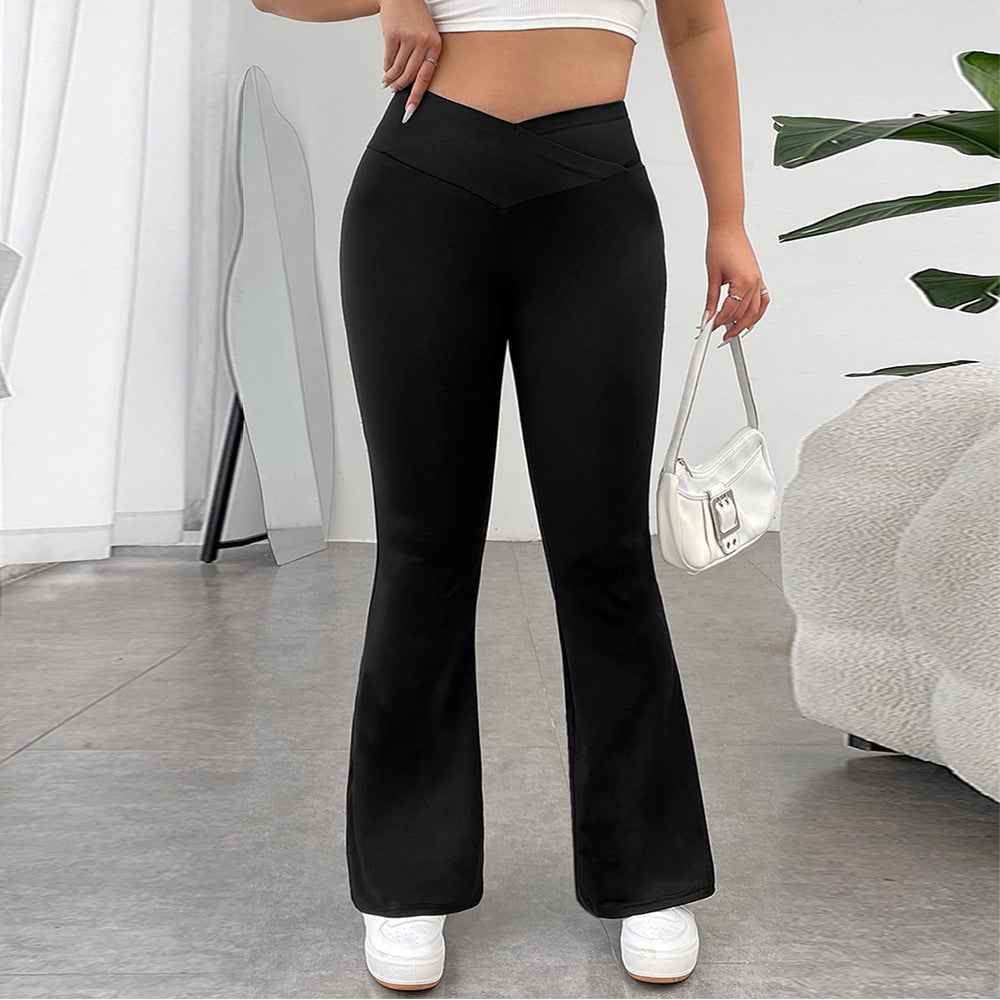 Women's High-Waisted Slim-Fit Bootcut Flare Pants