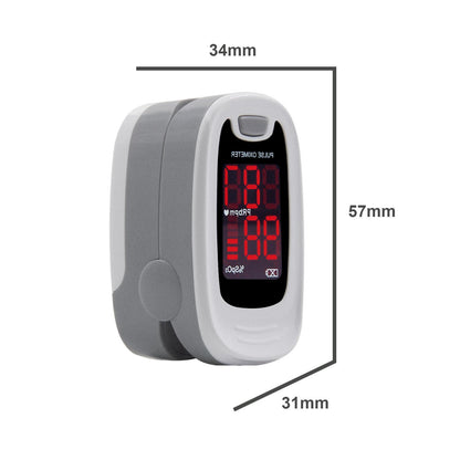Finger-clip Pulse Oximeter, Blood Oxygen Saturation And Heart Rate Monitoring, With Soft Case, FDA Approved - DropOnline.co