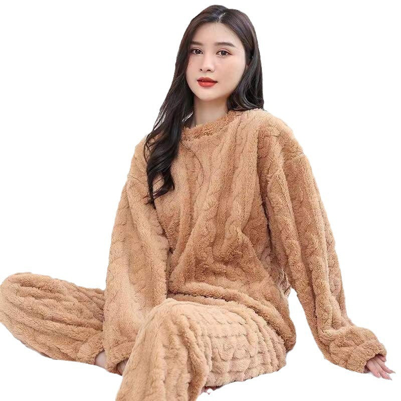 Coral Velvet Pajamas - Luxurious Soft Sleepwear Set