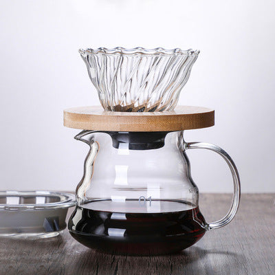 High borosilicate glass coffee pot