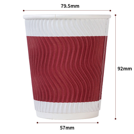 Insulated Double-Layer Coffee Cups - Heat-Resistant Disposable Cups