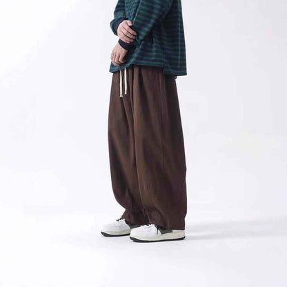 Cotton Men's Loose Wide Leg Pants