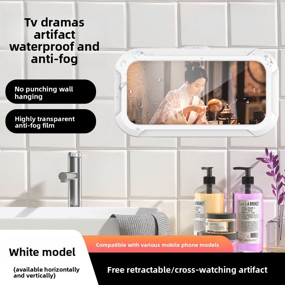Bathroom Waterproof Phone Holder - Wall-Mount Shower Case with Touch Access