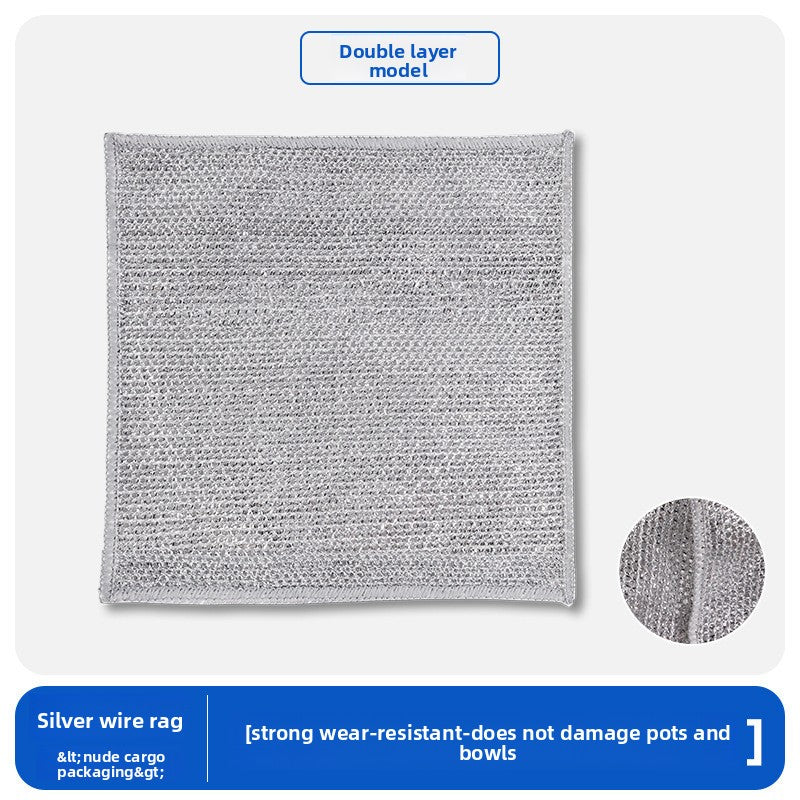 Thickened Edge-Locking Dishcloth
