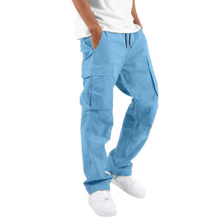 Men's Trade Drawstring Multi-Pocket Casual Trousers - Utility Cargo Pants