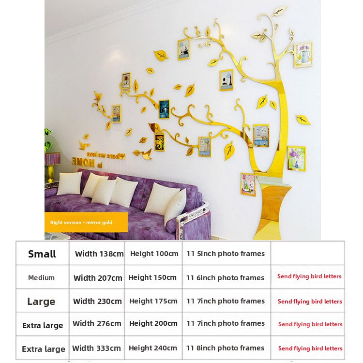 3D Acrylic Photo Tree Wall Stickers
