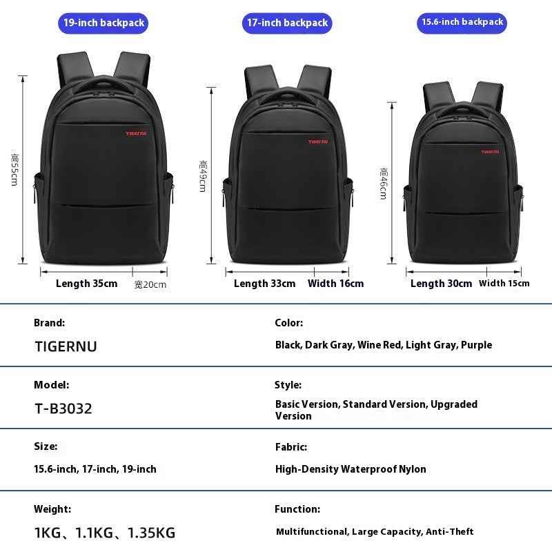 Backpack Men's Business Backpack Fashion Bag Commuting