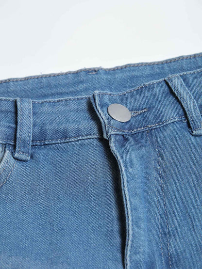 Personality Denim Skinny Jeans For Men