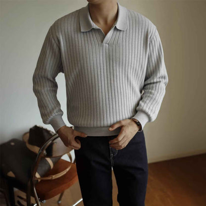 Men's Spring And Autumn Inner Wear V-neck Sweater