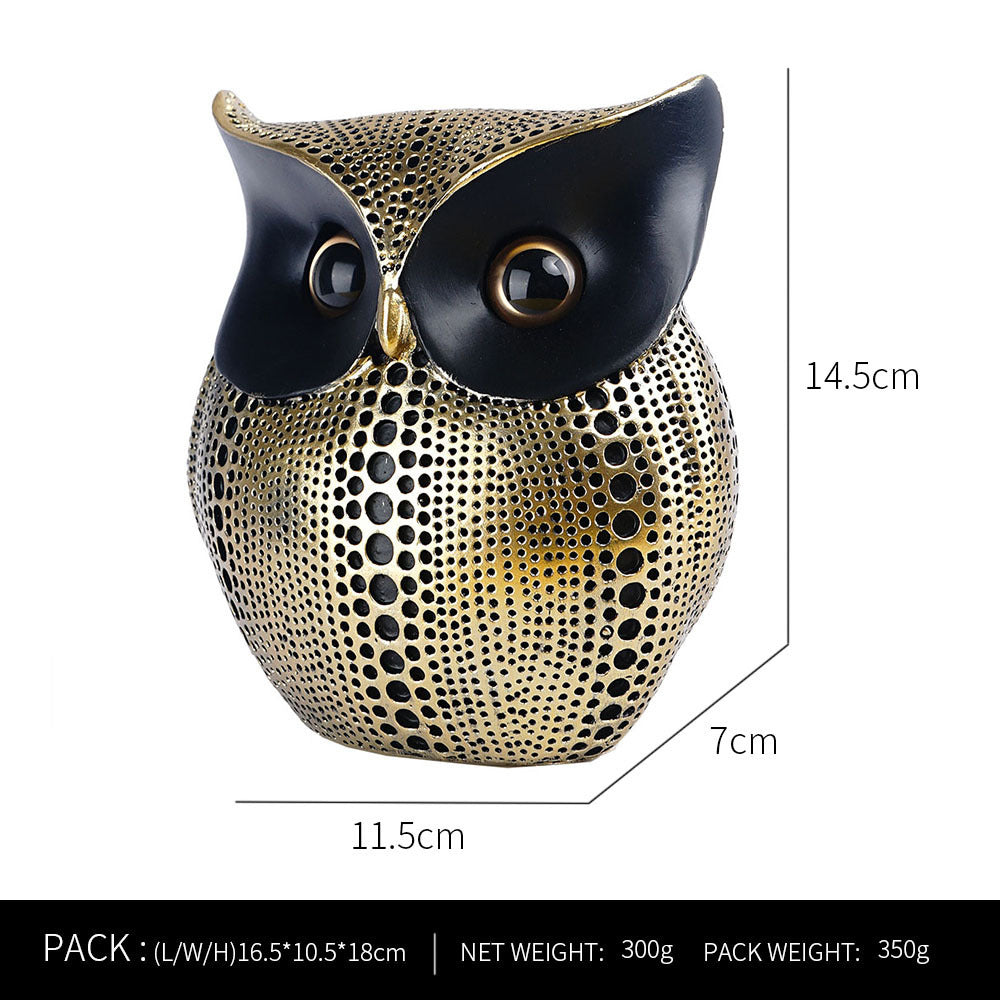 Premium Owl Resin Craft Decoration - Elegant Home Soft Decoration