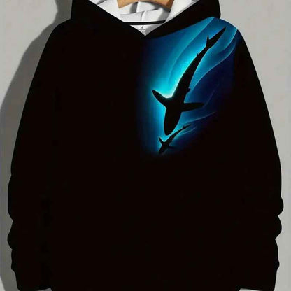 Men's Printed Hooded Sweatshirt - Bold Graphic Pullover Hoodie