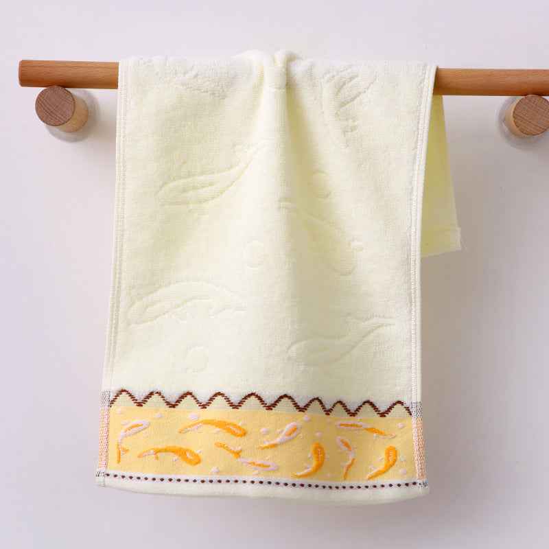 Children's Towel Home Soft Cartoon Face Towel Pure Cotton