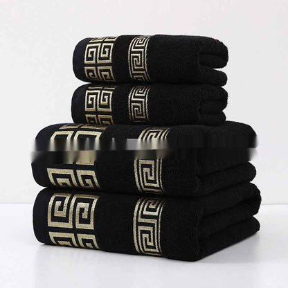 Wide Satin Jacquard Beach Cotton Bath Towel