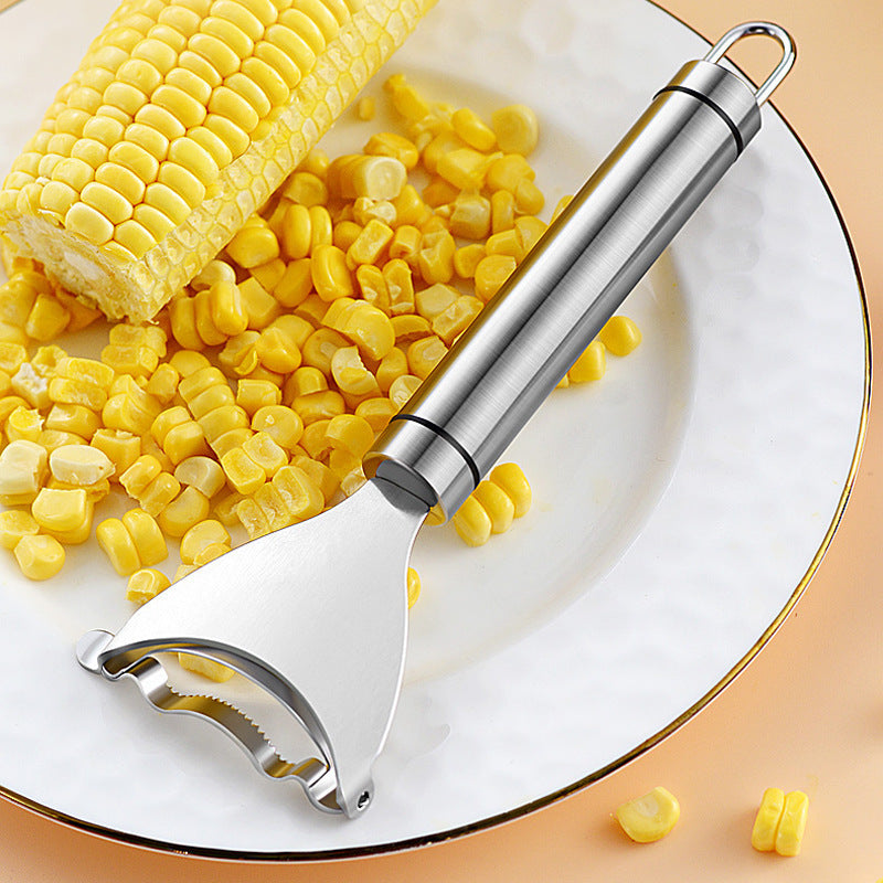 Professional 304 Stainless Steel Corn Peeler & Thresher - Multi-Function Kitchen Tool