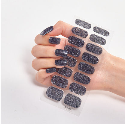 Pure Color 16 Nail Stickers - DropOnline.co