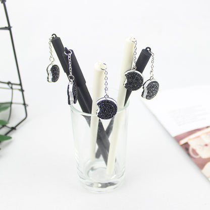 Pendant Gel Pen Student Creativity Popular Black And White - DropOnline.co