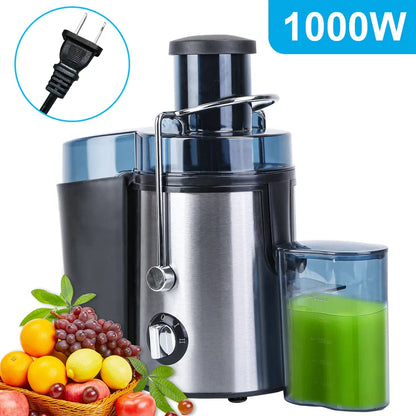 1000W Centrifugal Juicer Juice Extractor With 2 Speeds 3.6in Wide Feed Chute 17Oz Juicer Cup 54Oz Pulp Collector Electric Juicer For Fruits Vegetables