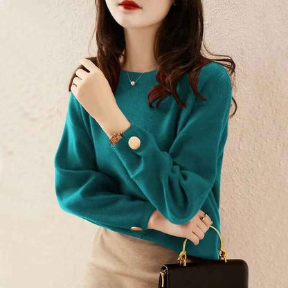 New Design Sense Niche Base Stylish Fashion Red Sweater