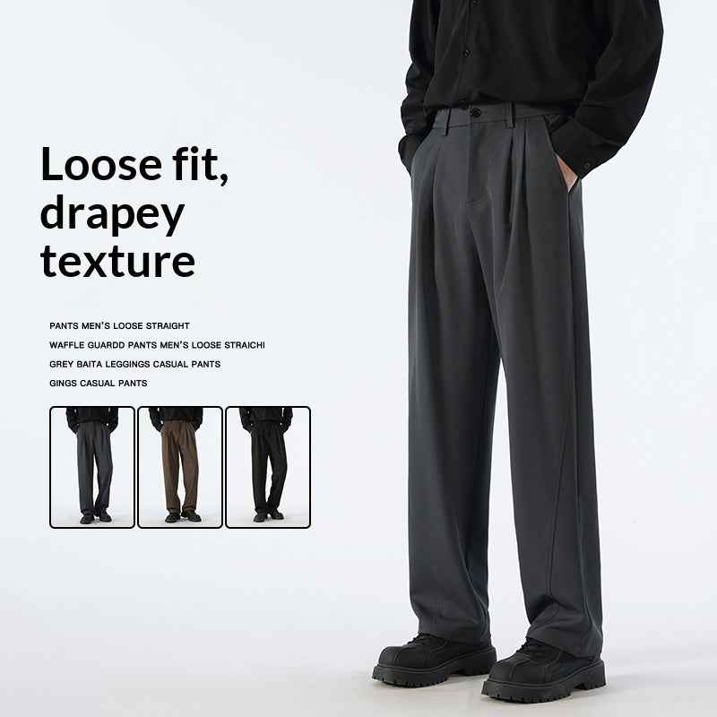 Autumn Casual Versatile Loose Fleece-lined Casual Pants For Men