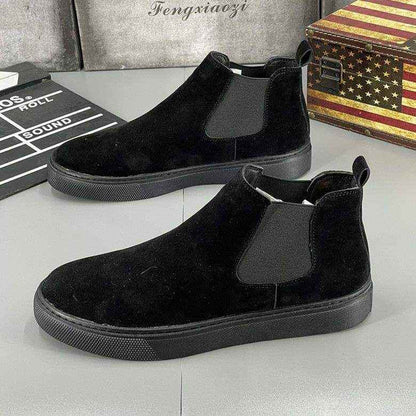 Autumnwinter Men's High-top Slip-on Shoes