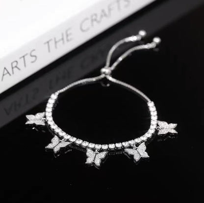 Multi Butterfly Bracelet Light Luxury Niche Micro-set Zircon - DropOnline.co